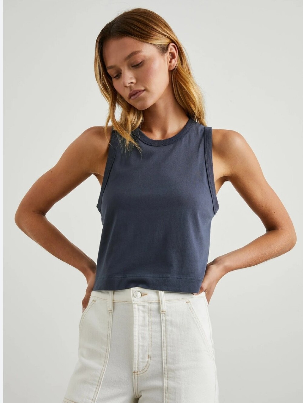 Rails Boxy Tank Top Blue Size Small